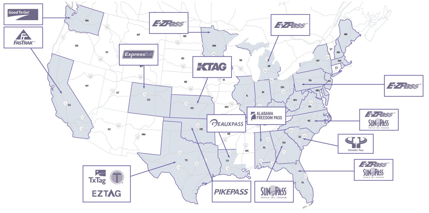 Toll management map