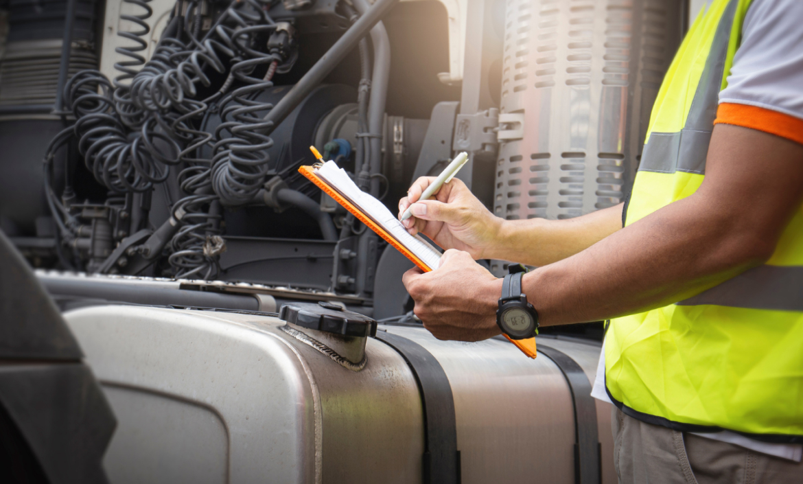 Commercial roadside inspection requirements for DOT inspections, including CDL, insurance, registration, HOS records, and vehicle safety equipment